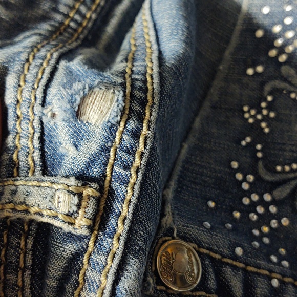 Vintage Apple Bottom Jeans Size 9/10, 32" inseam - Picture 12 of 12